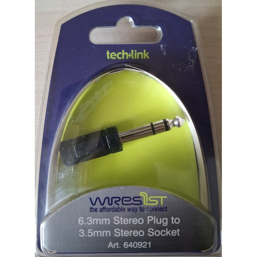 6.3mm Stereo Plug to 3.5mm Stereo Socket Art.640921