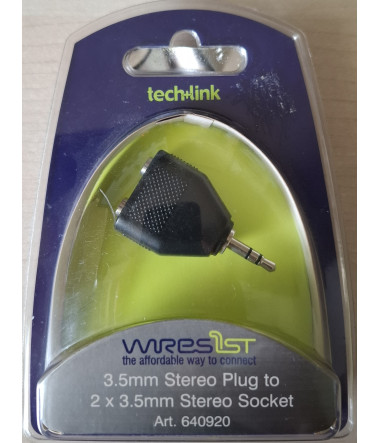 3.5mm Stereo Plug to 2 x 3.5mm Stereo Socket Art. 640920