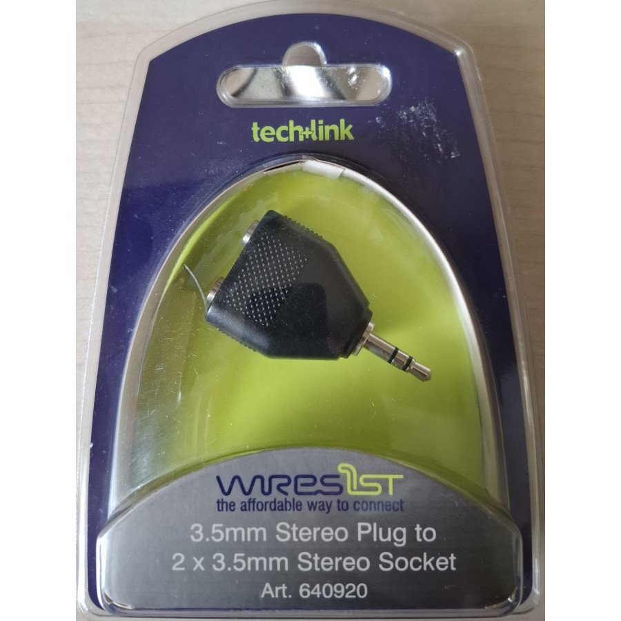 3.5mm Stereo Plug to 2 x 3.5mm Stereo Socket Art. 640920