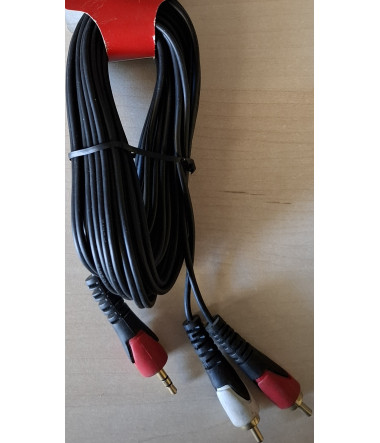 VTRphone conection cable 5m stereo male-2xrca male